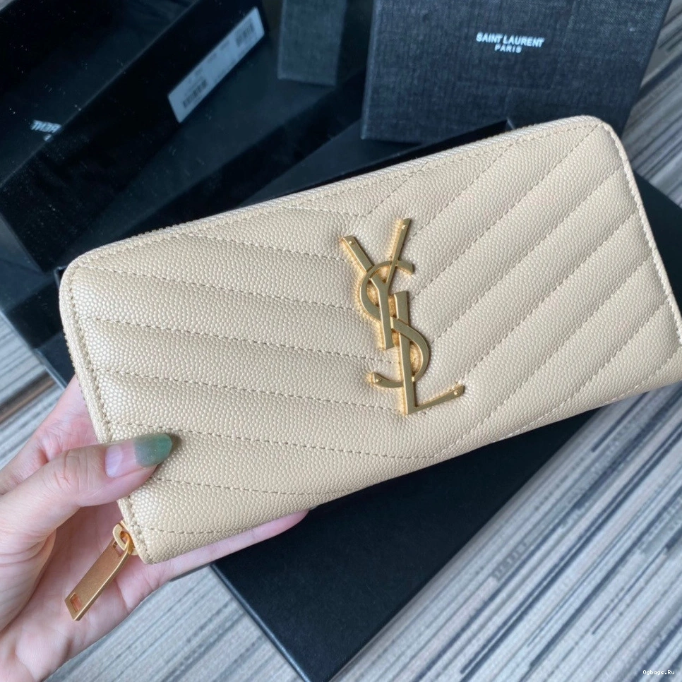ZIPPY WALLET MONOGRAM YSL 0815